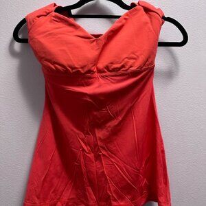 Lululemon Coral Cross Back Strap Tank Size 10